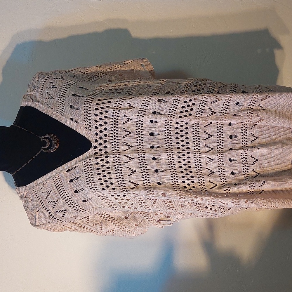 Open Weave Oversized Lightweight Sweater/Beach coverup